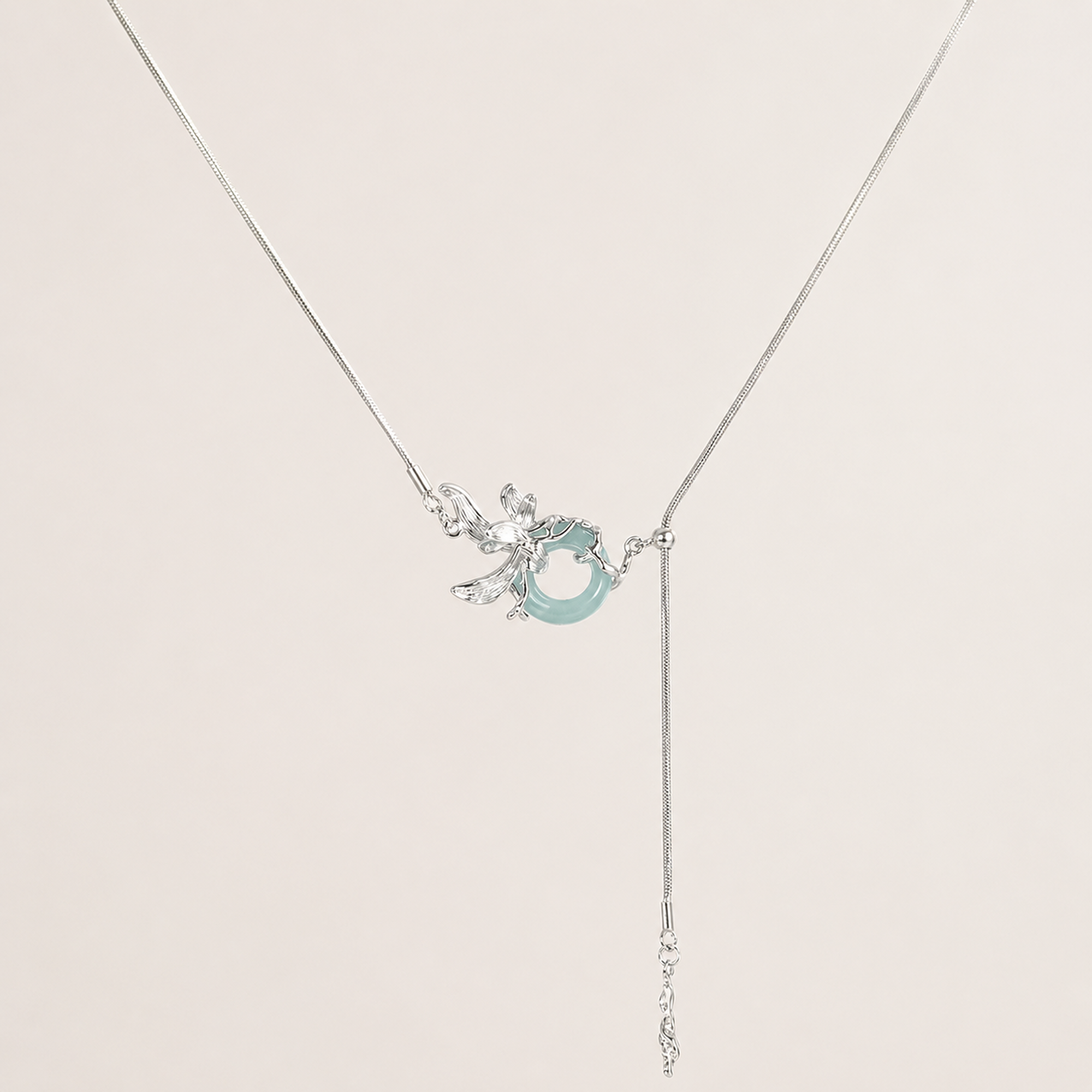 Celadon Orchid Necklace