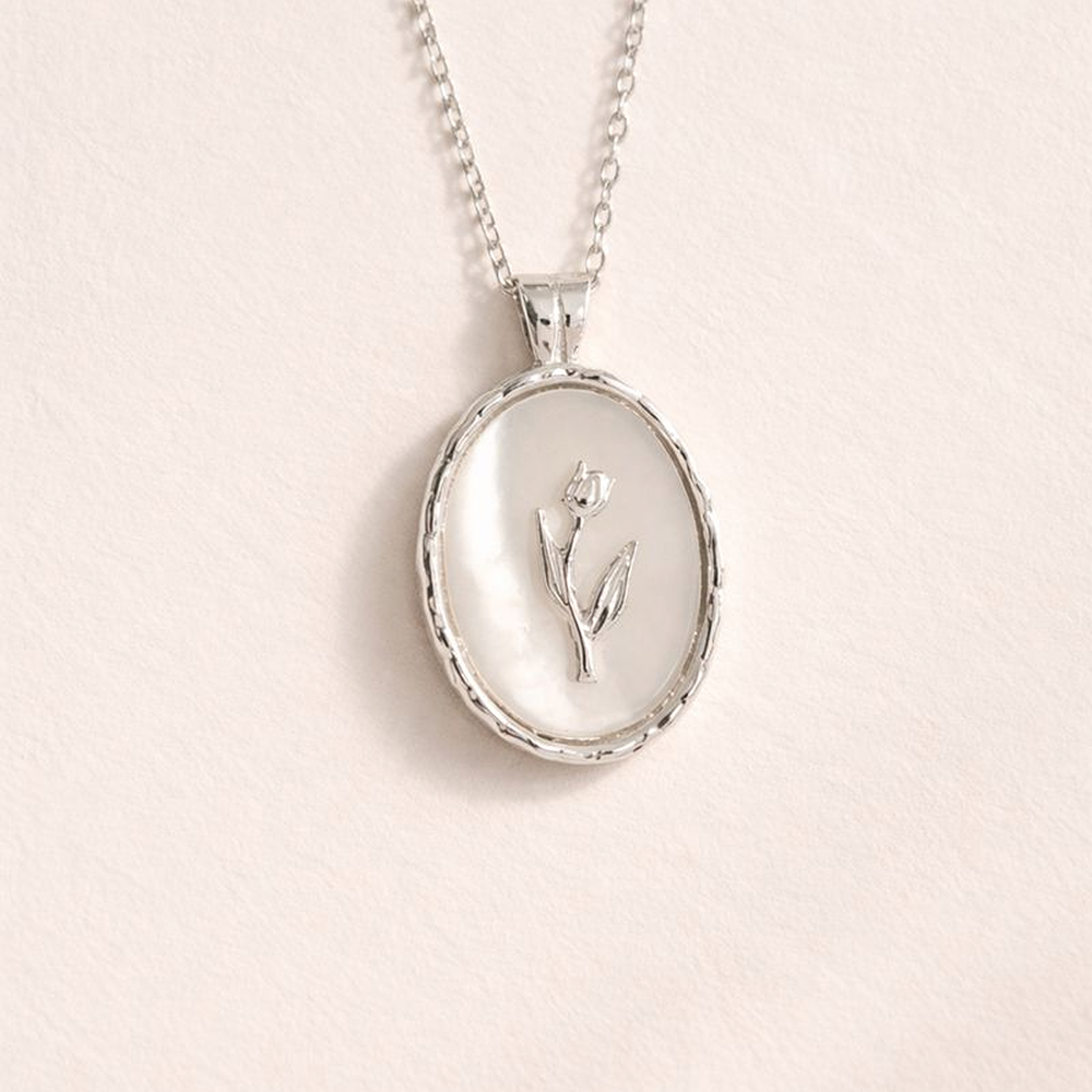Flora Tulip Pendant Necklace