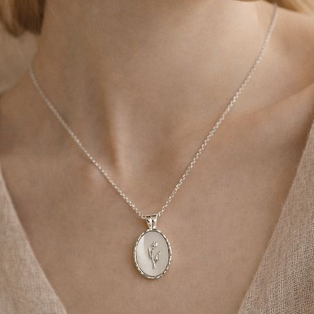 Flora Tulip Pendant Necklace