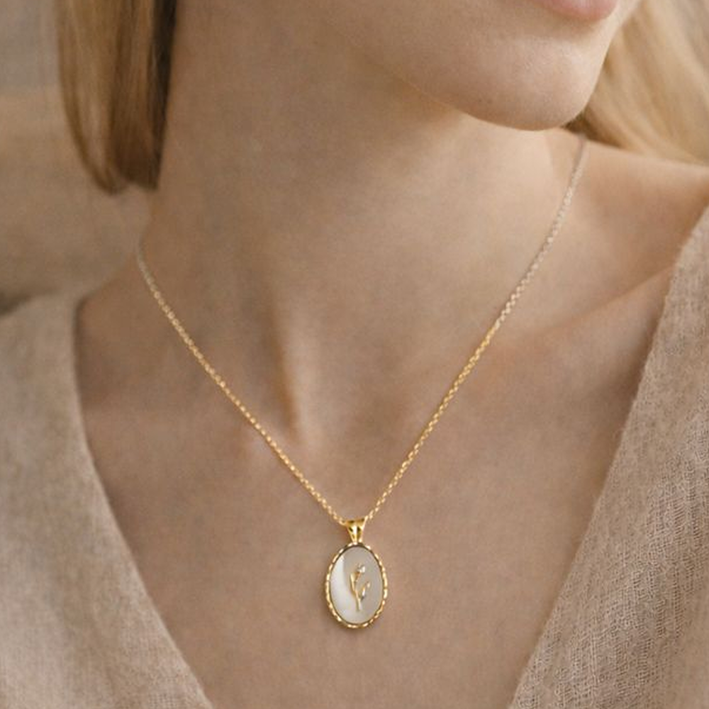 Flora Tulip Pendant Necklace